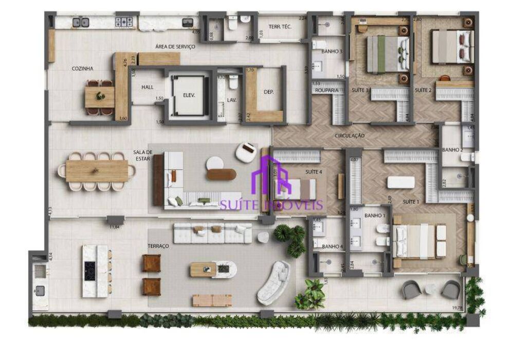 Cobertura, 3 quartos, 354 m² - Foto 10