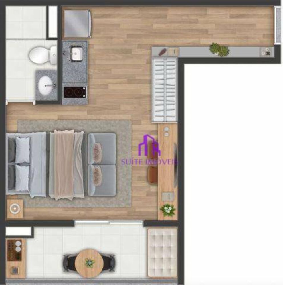 Kitnet-Studio, 30 m² - Foto 12