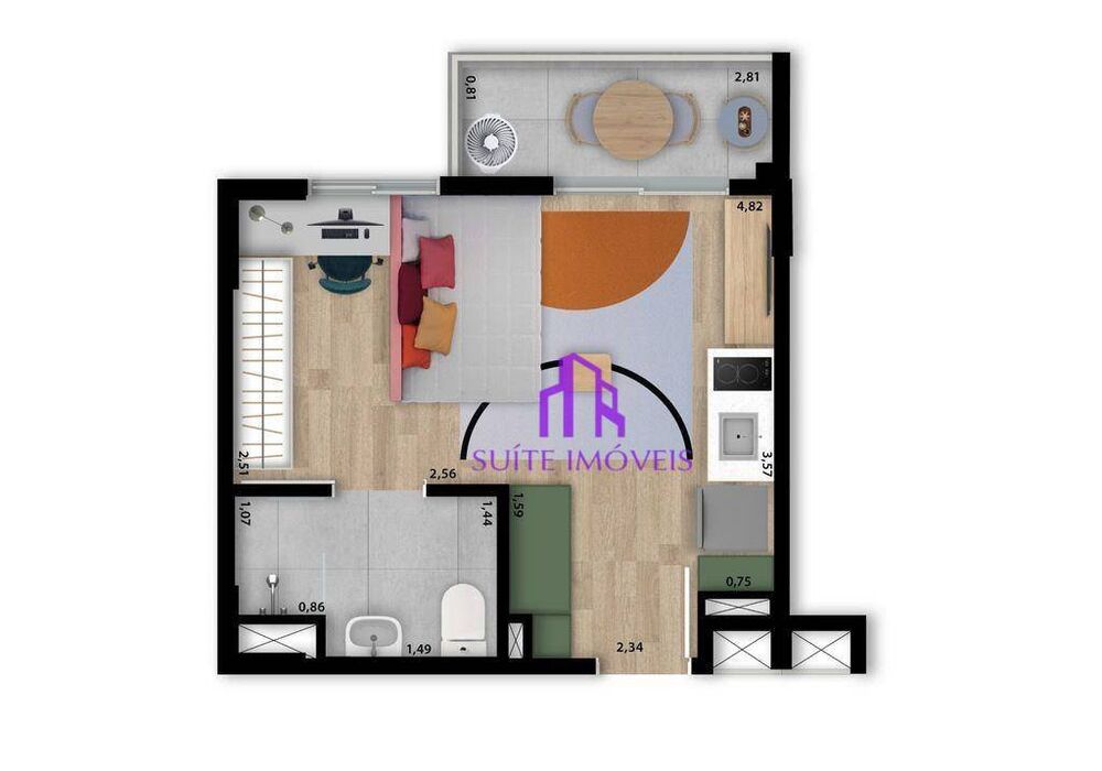 Apartamento, 1 quarto, 47 m² - Foto 33