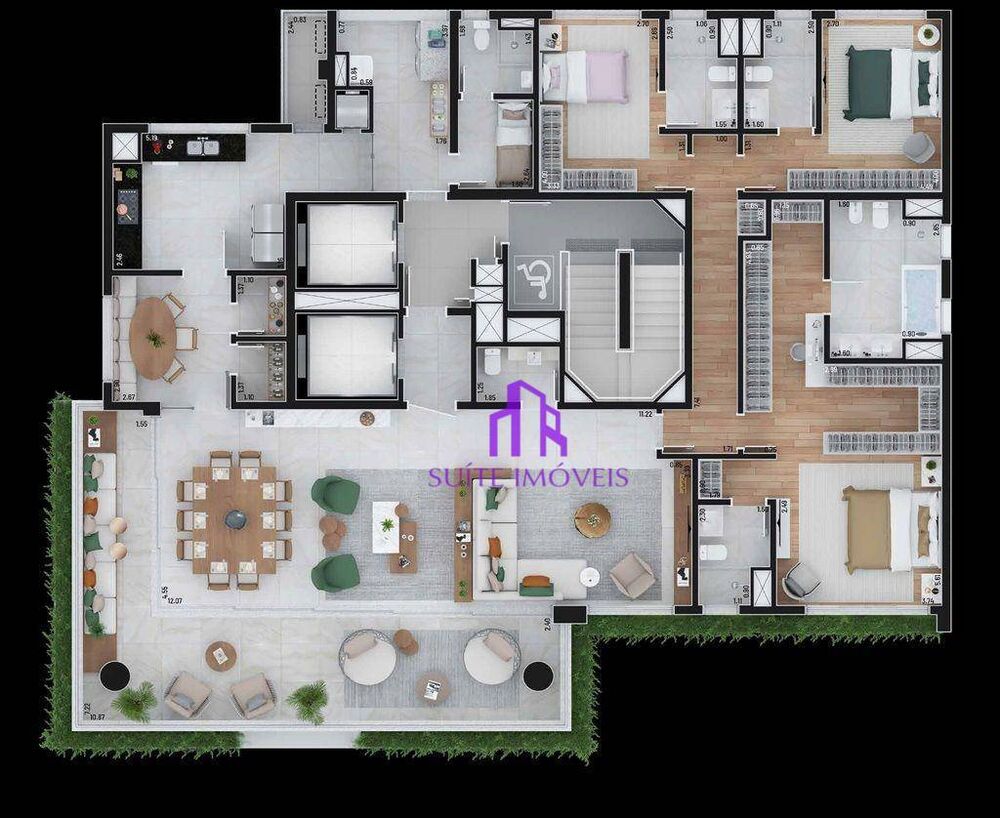 Apartamento, 4 quartos, 276 m² - Foto 6