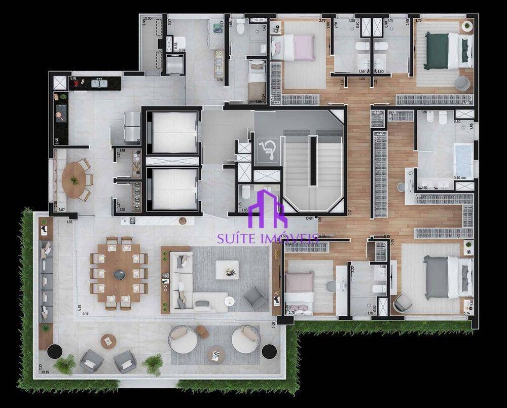 Apartamento, 4 quartos, 276 m² - Foto 1
