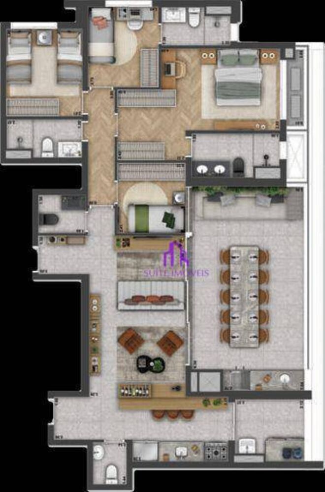 Apartamento, 4 quartos, 142 m² - Foto 2
