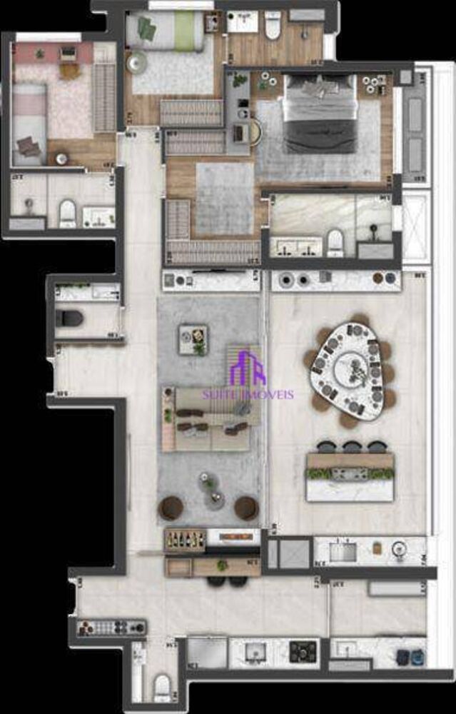 Apartamento, 4 quartos, 142 m² - Foto 3