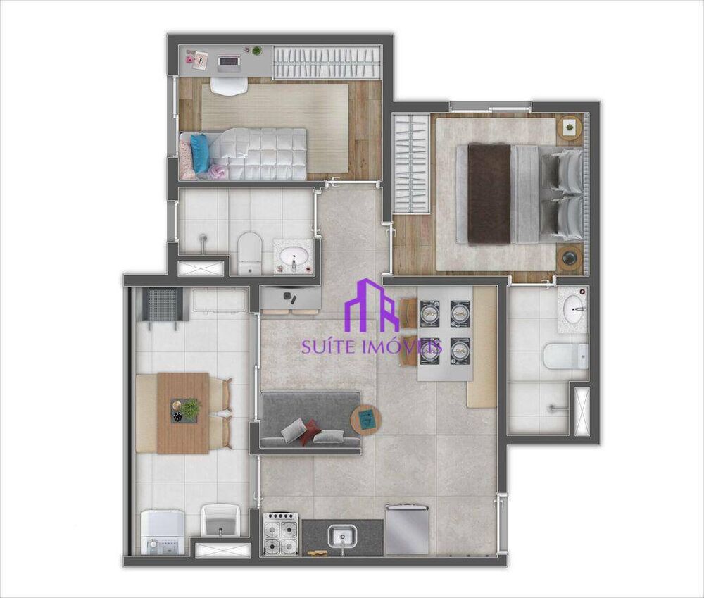 Apartamento, 2 quartos, 38 m² - Foto 2