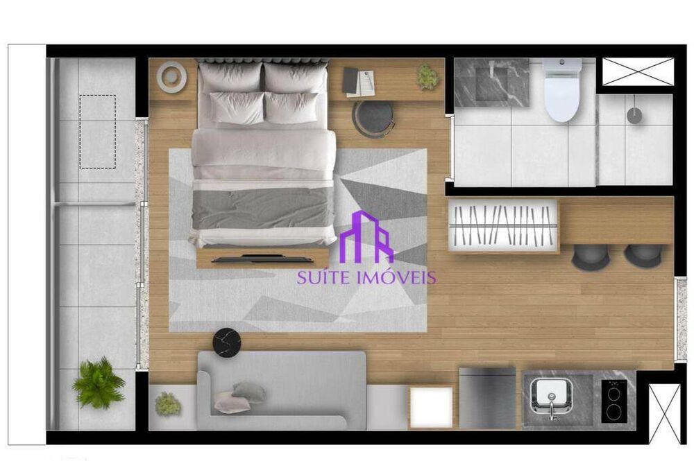 Kitnet-Studio, 26 m² - Foto 4