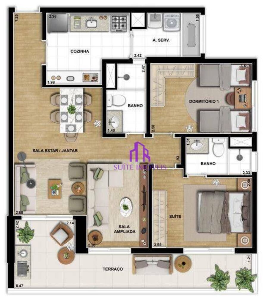 Apartamento, 2 quartos, 122 m² - Foto 5