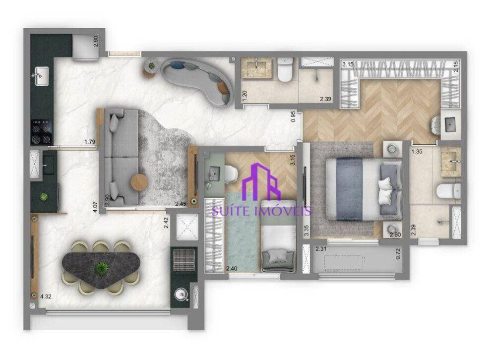 Apartamento, 2 quartos, 67 m² - Foto 15