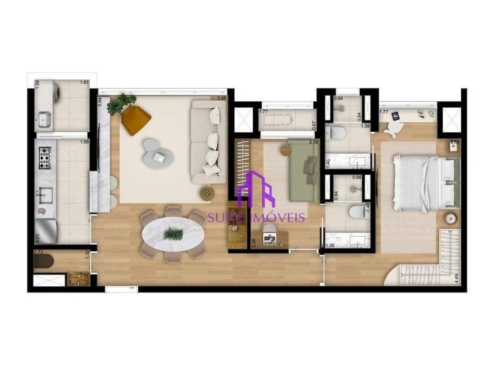 Apartamento, 2 quartos, 81 m² - Foto 4