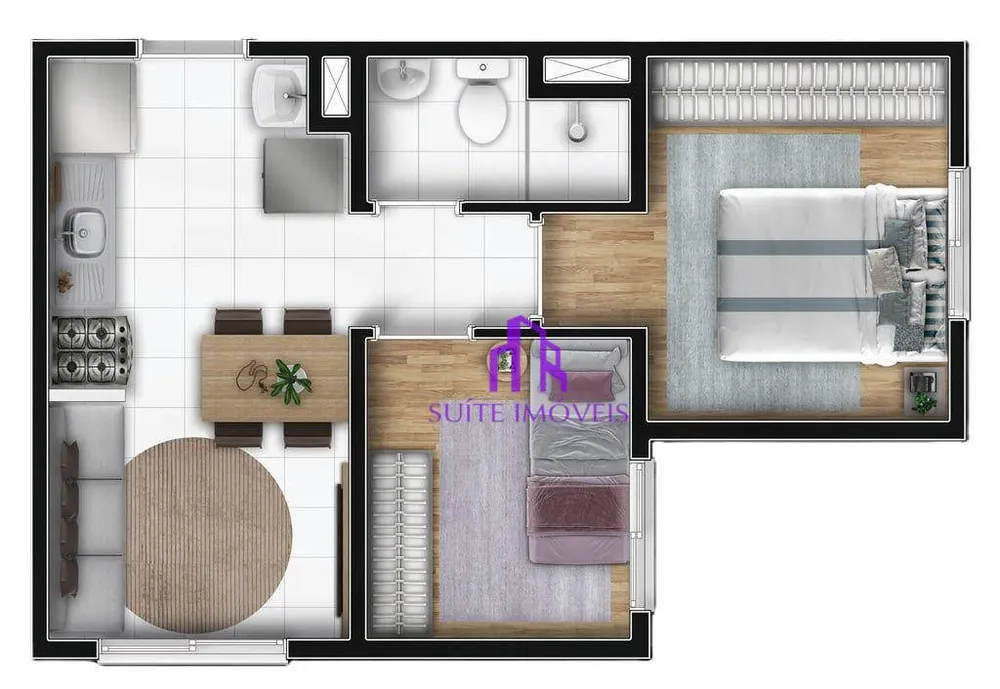 Apartamento, 2 quartos, 31 m² - Foto 1