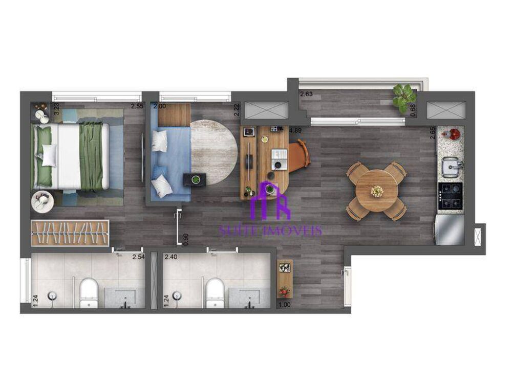 Apartamento, 2 quartos, 45 m² - Foto 8