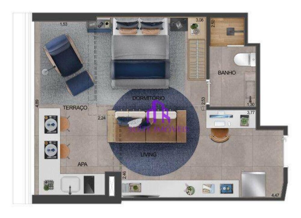 Apartamento, 1 quarto, 28 m² - Foto 17