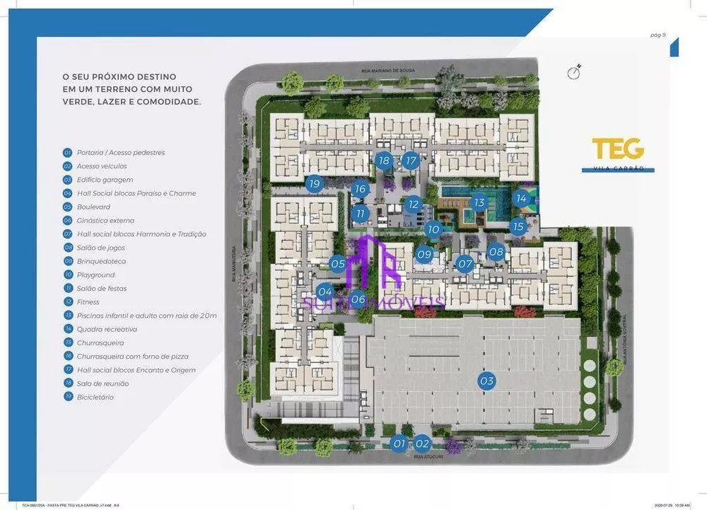 Apartamento à venda com 3 quartos, 62m² - Foto 1