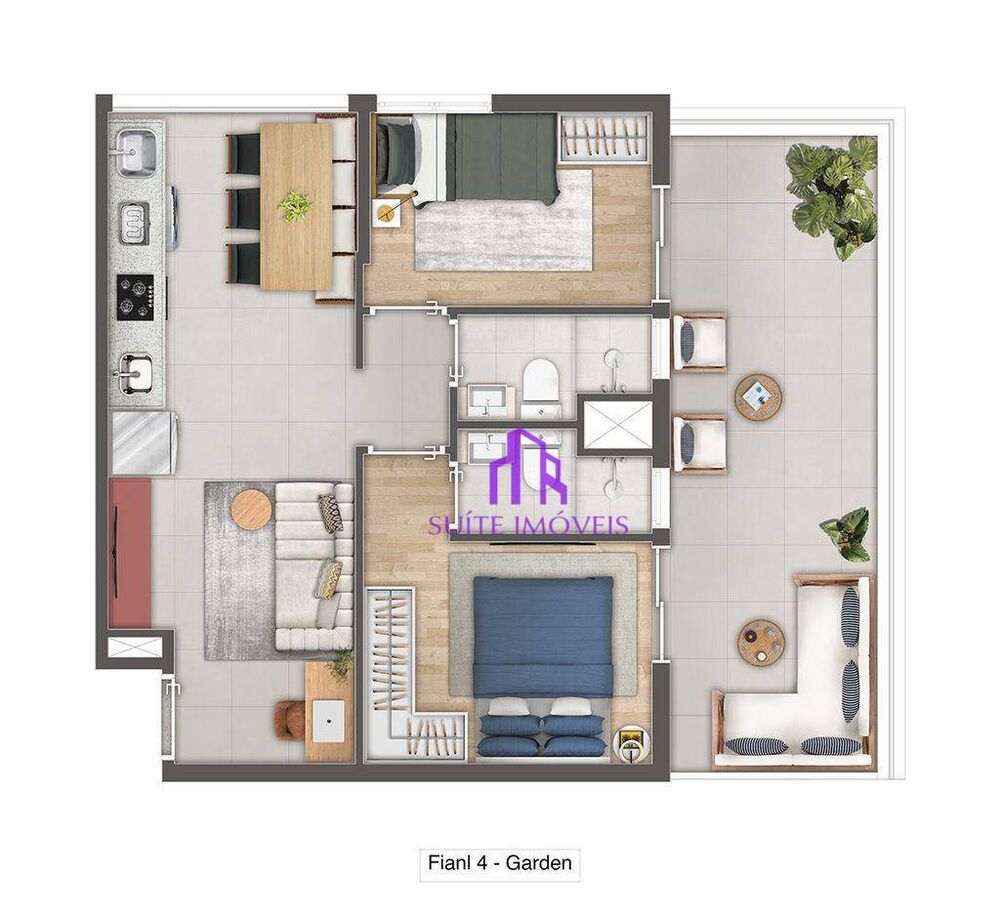 Apartamento, 2 quartos, 41 m² - Foto 2