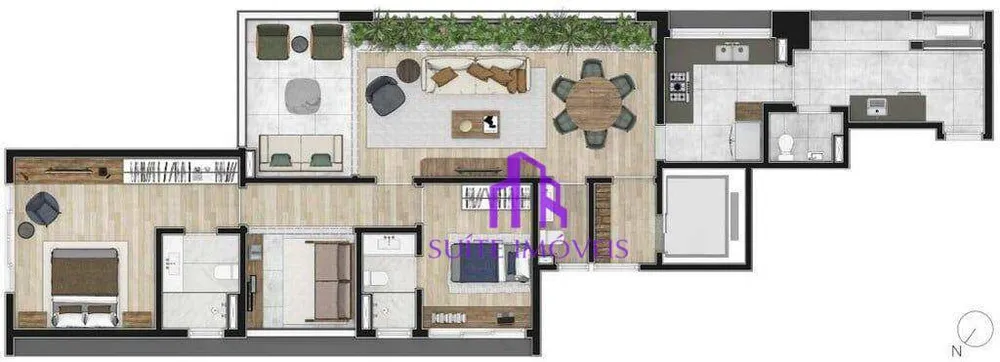 Apartamento, 2 quartos, 137 m² - Foto 3