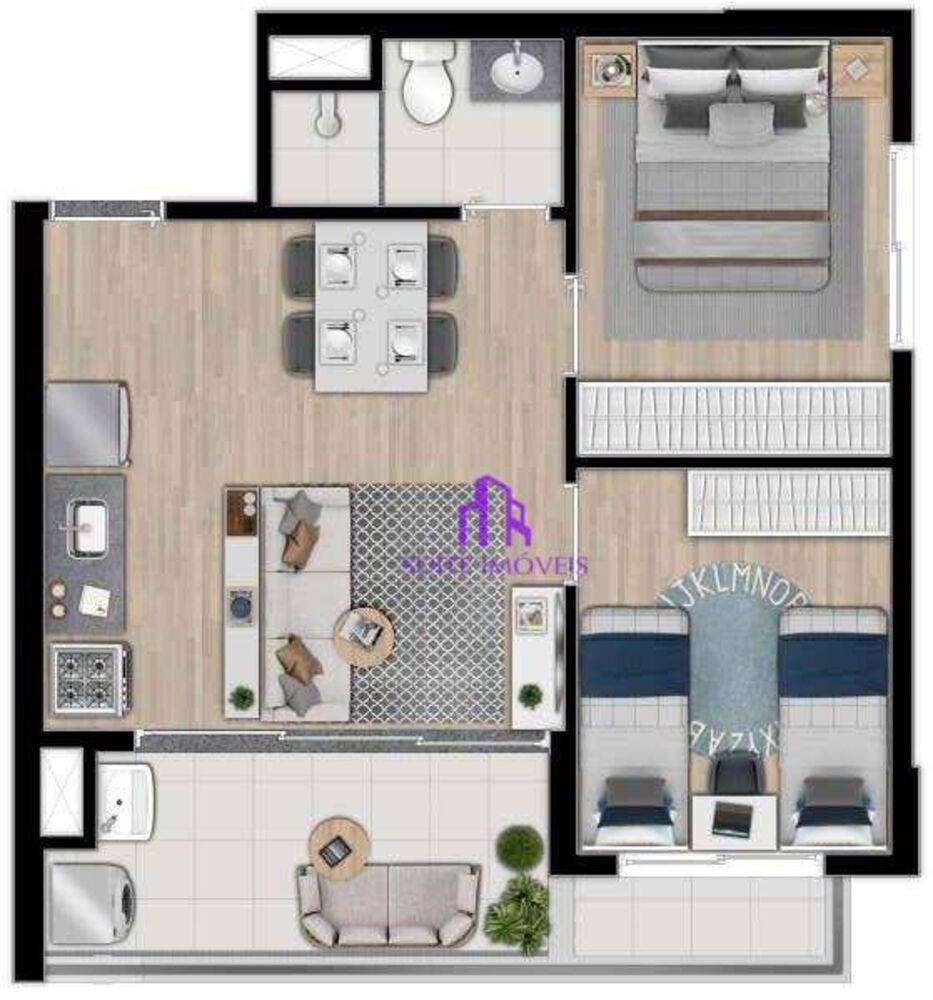 Apartamento, 2 quartos, 45 m² - Foto 3