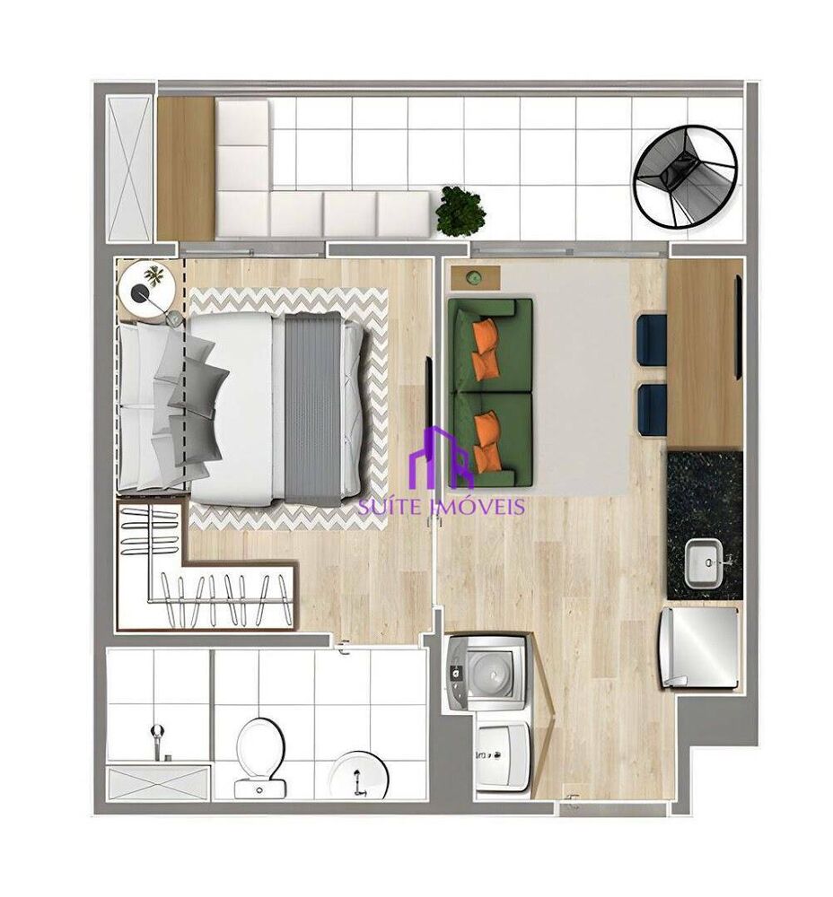 Apartamento, 2 quartos, 40 m² - Foto 1