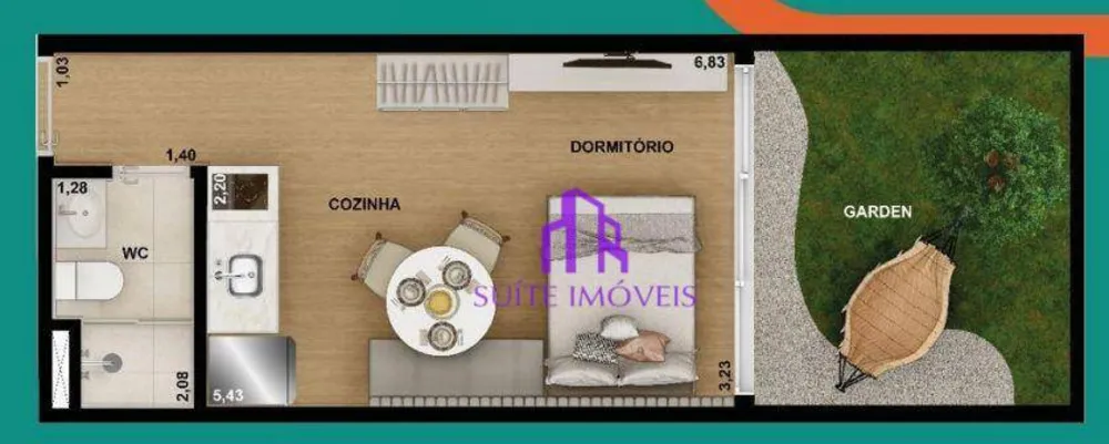 Apartamento, 2 quartos, 36 m² - Foto 2