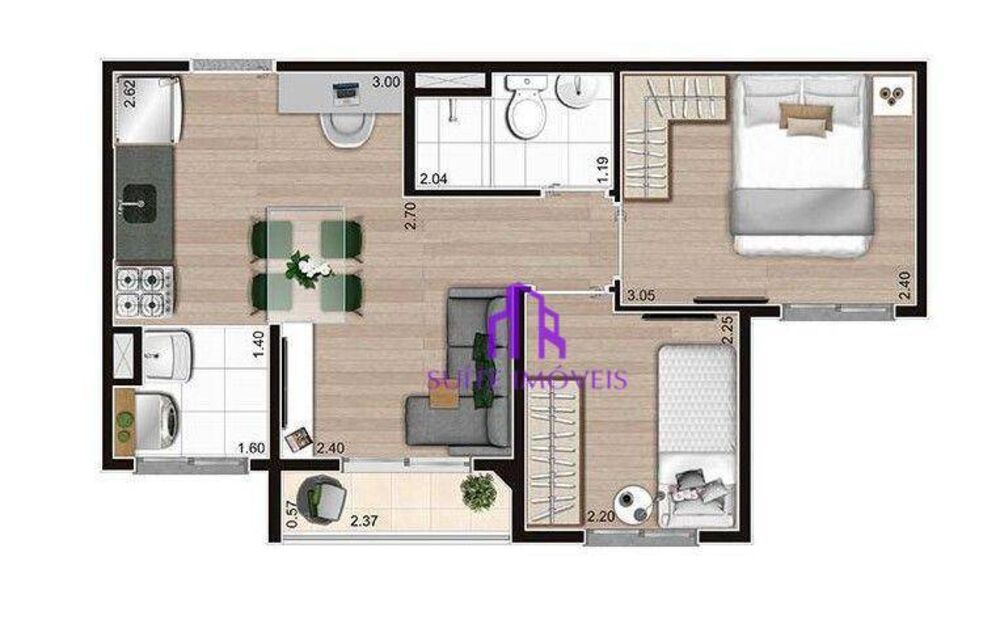 Apartamento, 2 quartos, 37 m² - Foto 15