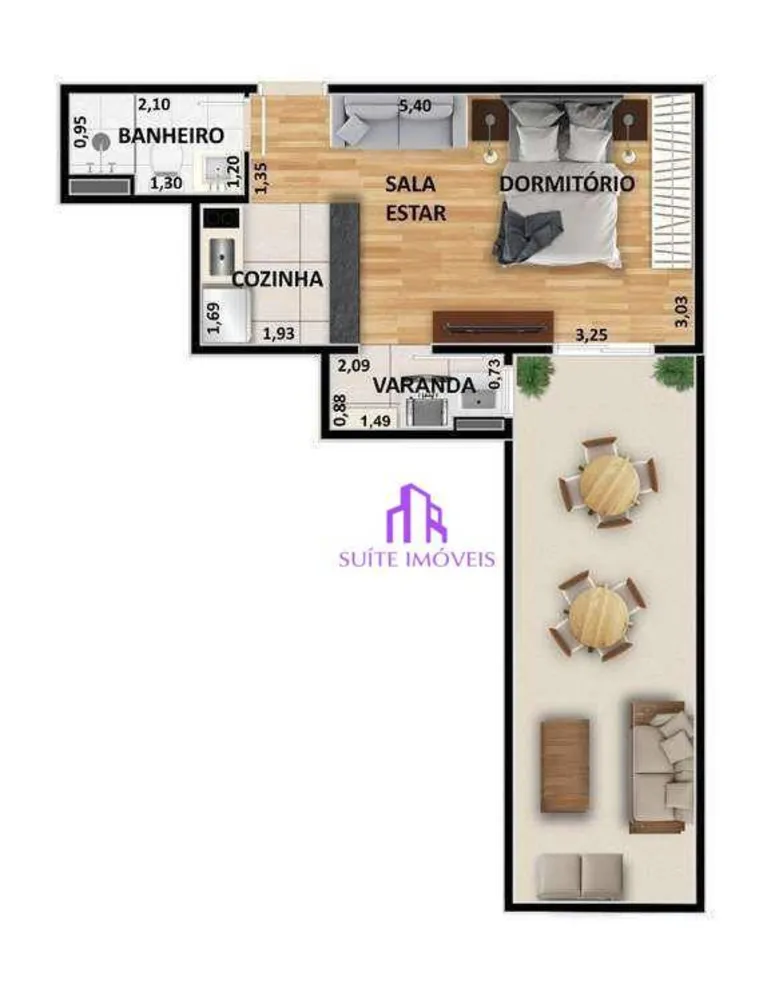 Apartamento, 2 quartos, 61 m² - Foto 1