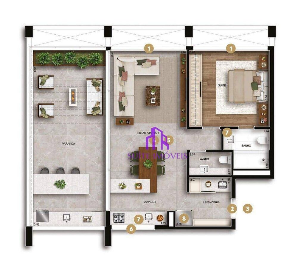 Apartamento, 1 quarto, 57 m² - Foto 23