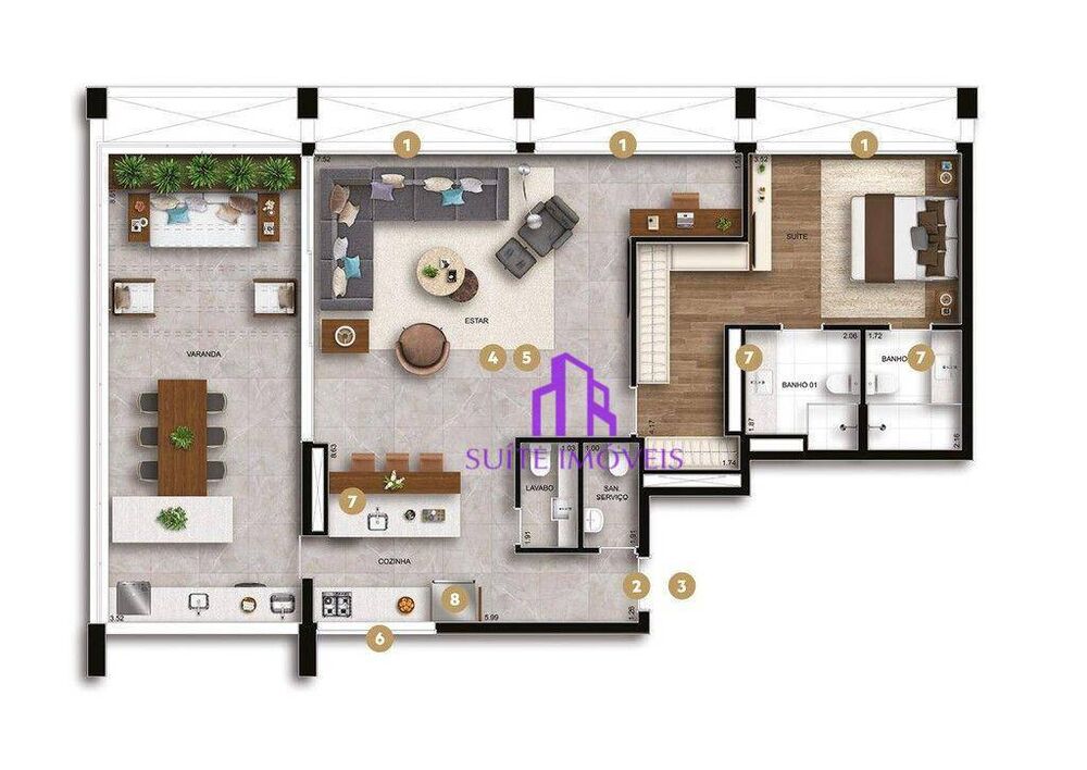 Apartamento, 1 quarto, 57 m² - Foto 21