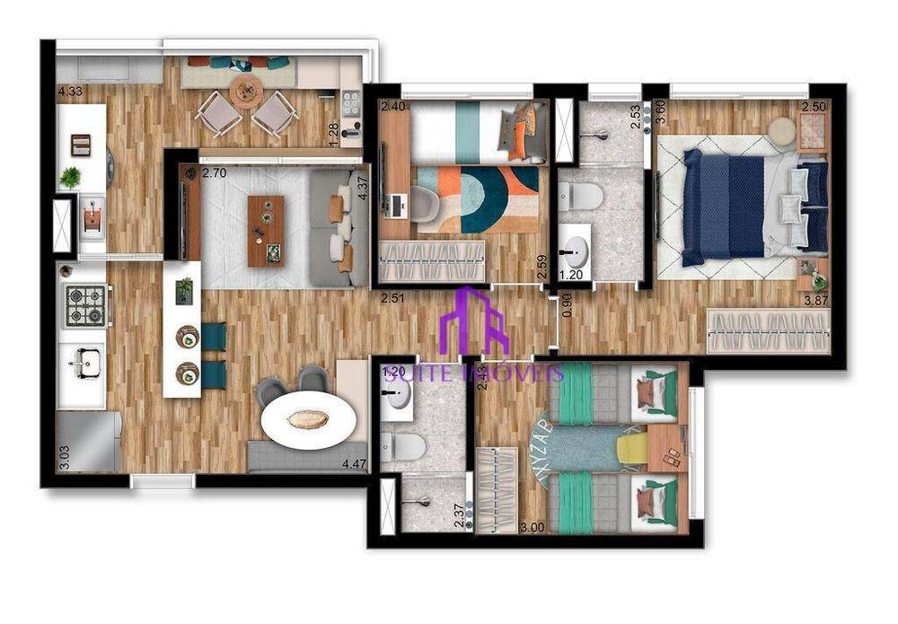 Apartamento, 3 quartos, 99 m² - Foto 5