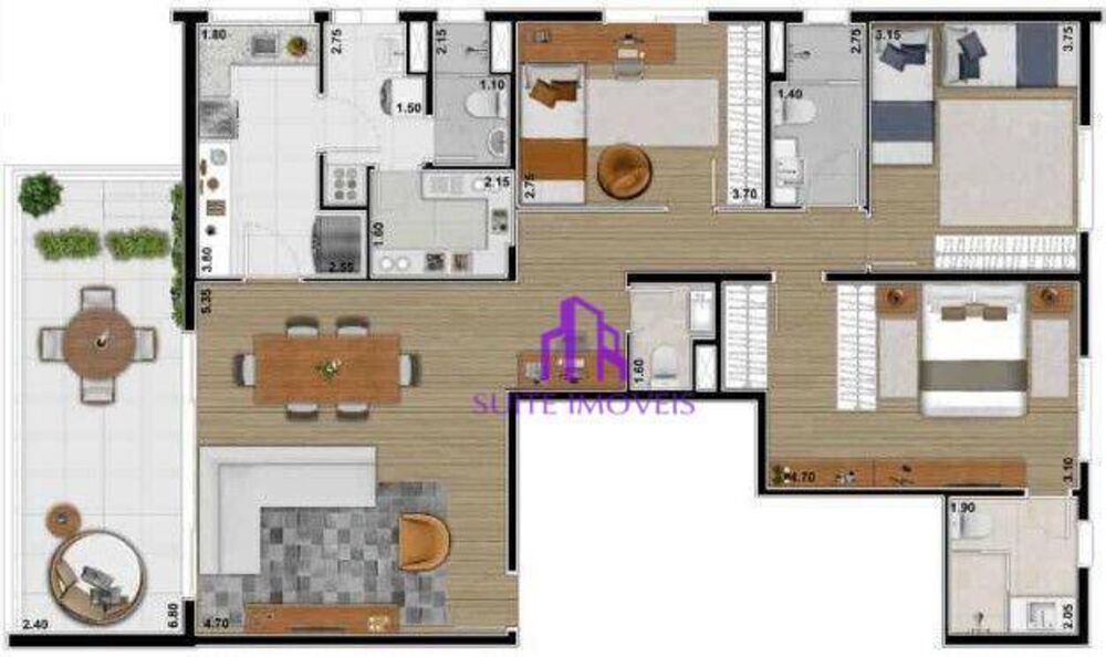 Apartamento, 3 quartos, 132 m² - Foto 11