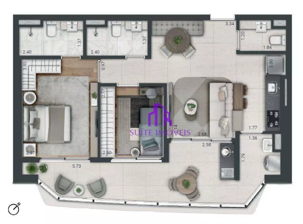 Apartamento, 3 quartos, 106 m² - Foto 6