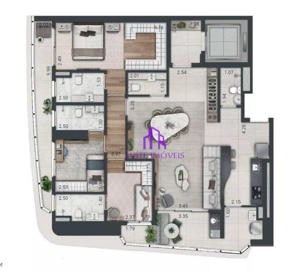 Apartamento, 3 quartos, 106 m² - Foto 8