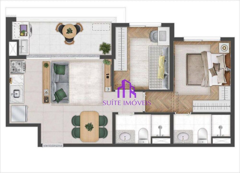 Apartamento, 2 quartos, 126 m² - Foto 1