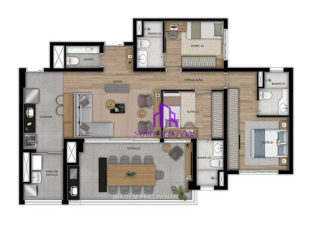 Apartamento à venda com 2 quartos, 67m² - Foto 10
