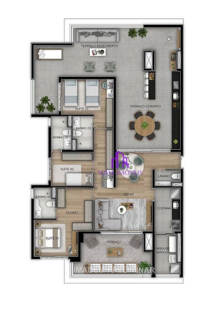 Apartamento à venda com 2 quartos, 67m² - Foto 9