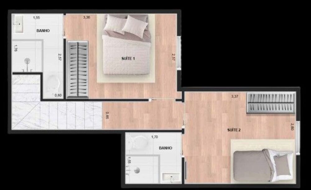 Apartamento, 2 quartos, 46 m² - Foto 5