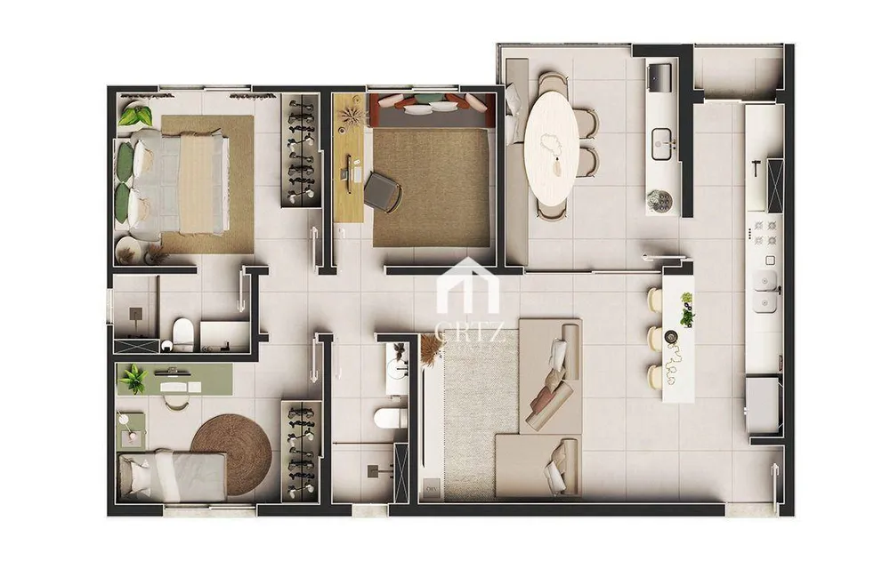 Apartamento, 3 quartos, 91 m² - Foto 10
