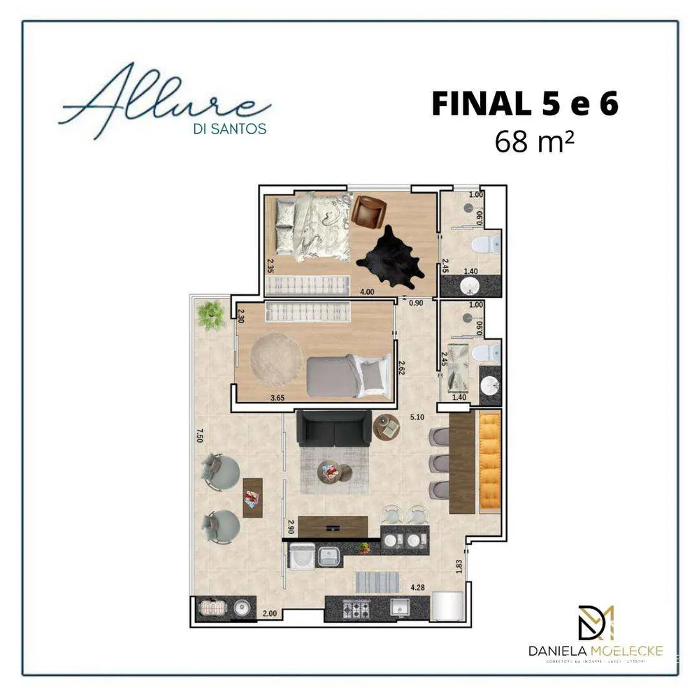 Apartamento, 2 quartos, 68 m² - Foto 8