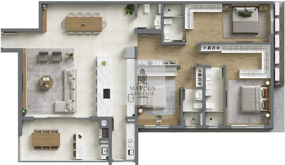 Apartamento, 3 quartos, 188 m² - Foto 11
