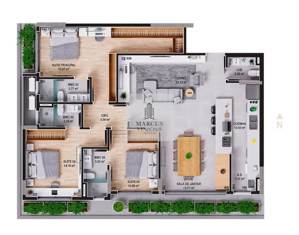 Apartamento, 3 quartos, 127 m² - Foto 14