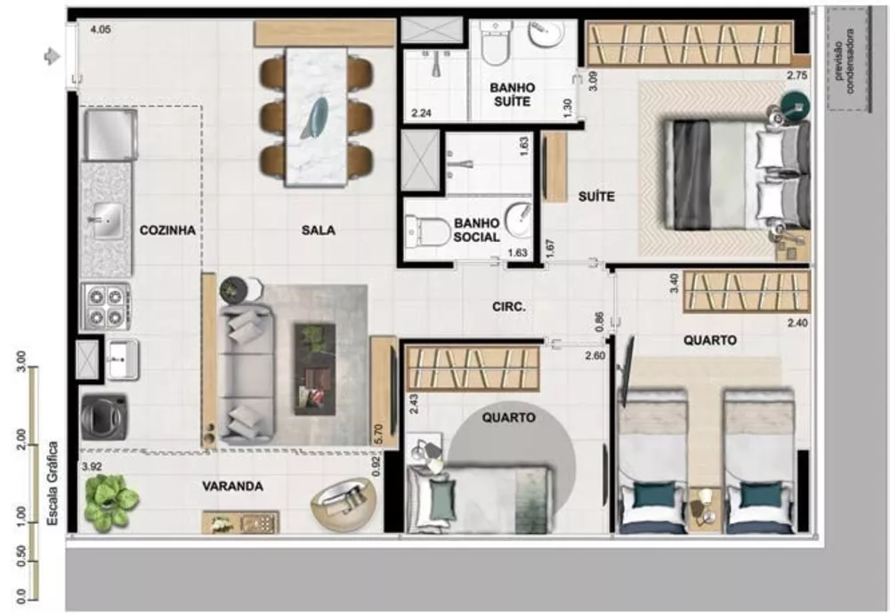 Apartamento, 2 quartos, 53 m² - Foto 33
