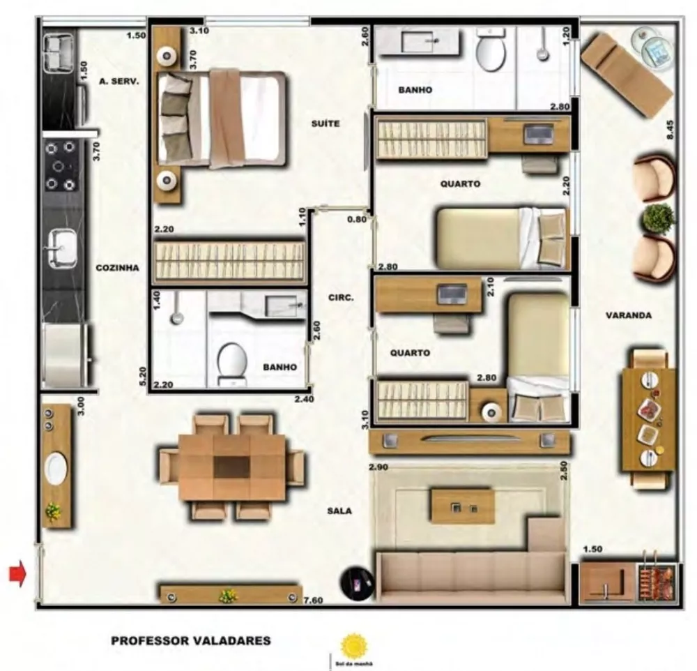 Cobertura à venda com 2 quartos, 155m² - Foto 30