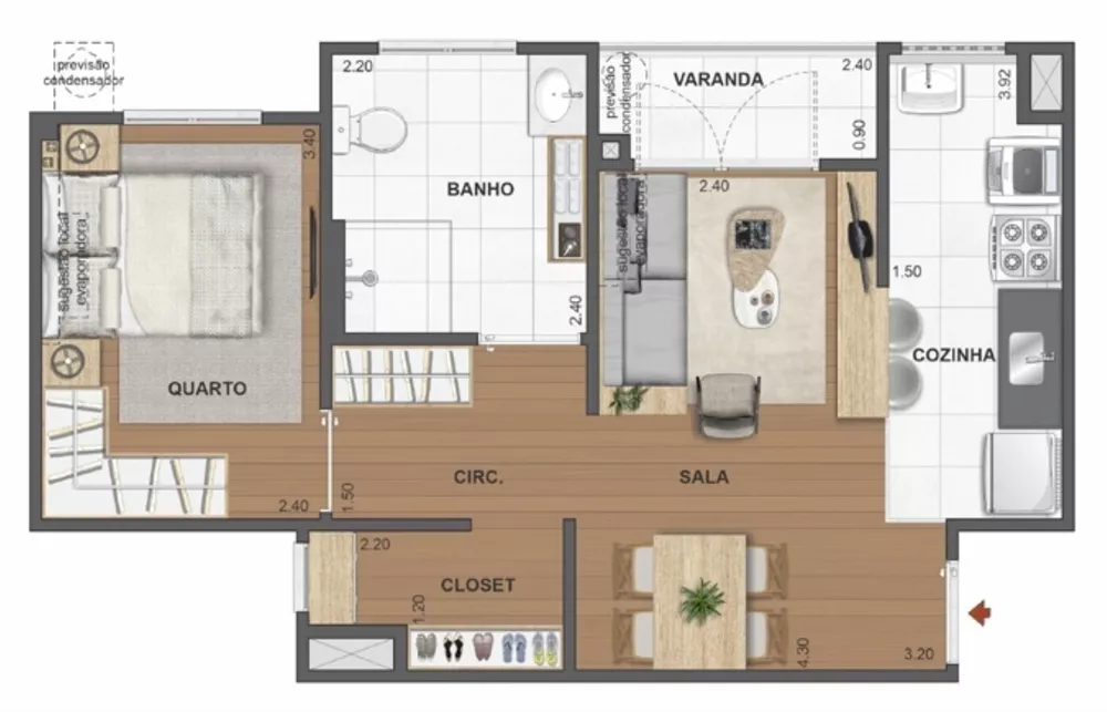 Apartamento, 2 quartos, 41 m² - Foto 28