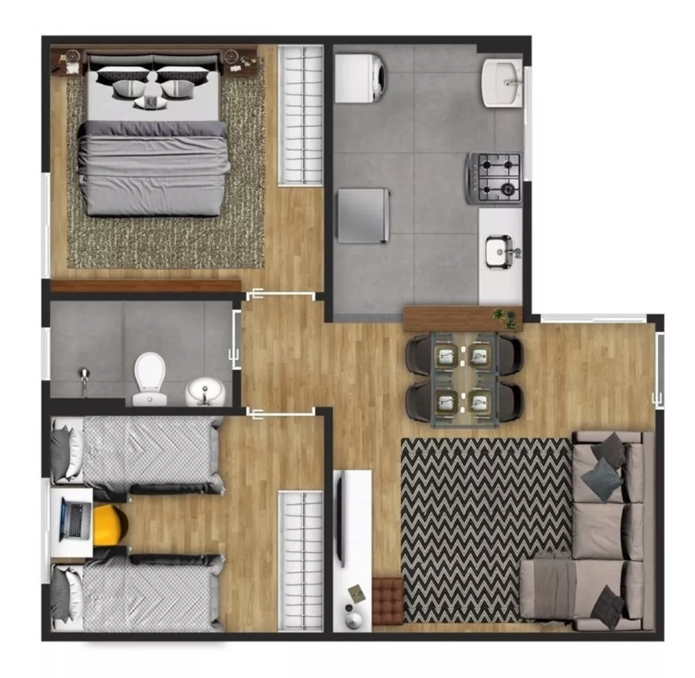 Apartamento, 2 quartos, 43 m² - Foto 15