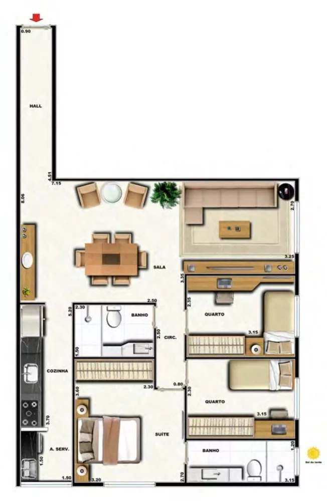 Cobertura, 3 quartos, 191 m² - Foto 32