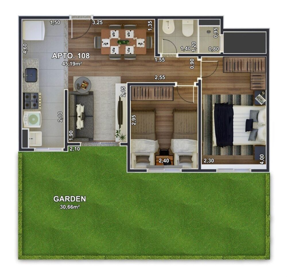 Apartamento, 2 quartos, 75 m² - Foto 39