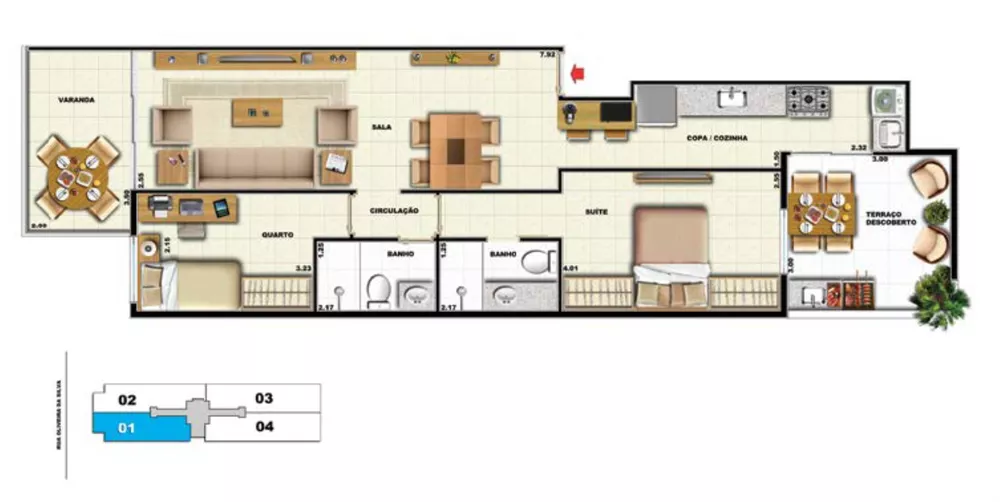 Apartamento, 2 quartos, 94 m² - Foto 6