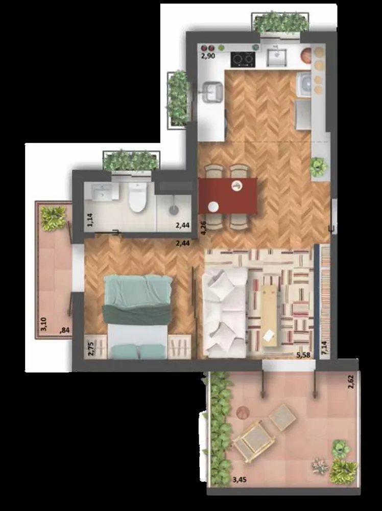 Apartamento, 1 quarto, 51 m² - Foto 22