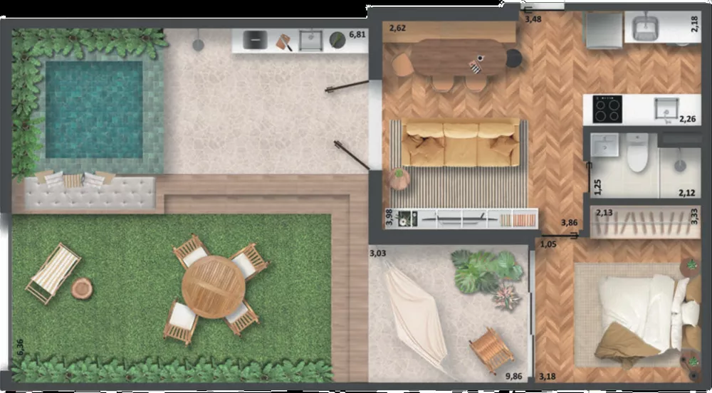 Apartamento, 1 quarto, 51 m² - Foto 15