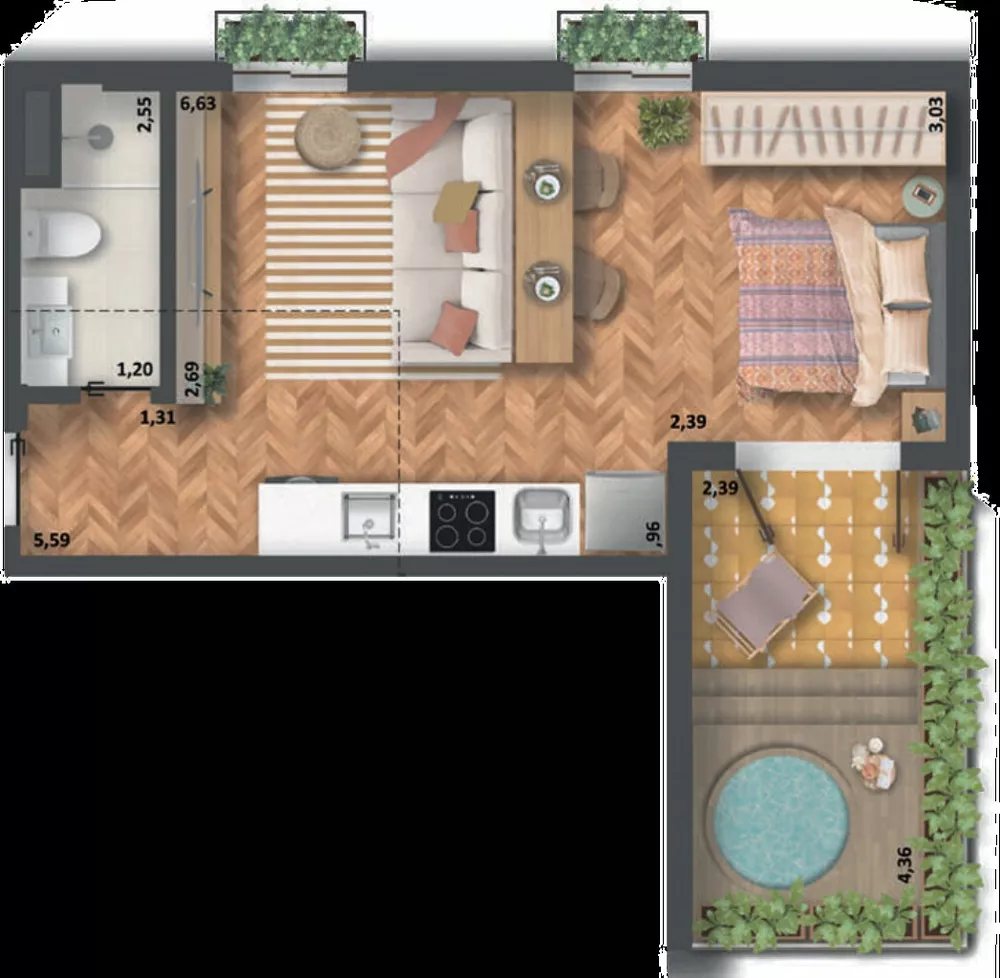 Apartamento, 1 quarto, 51 m² - Foto 24