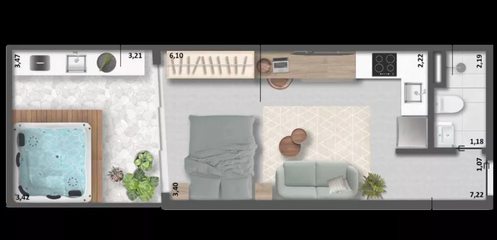 Apartamento, 1 quarto, 51 m² - Foto 19