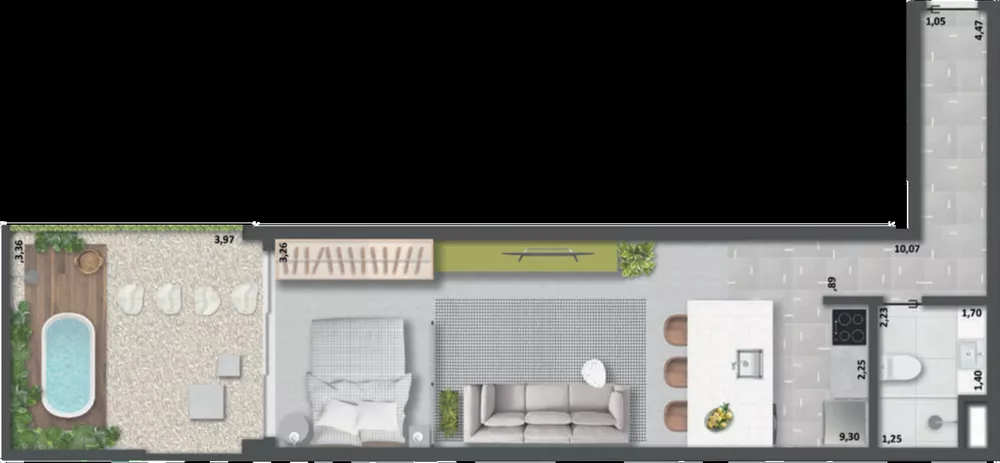 Apartamento, 1 quarto, 51 m² - Foto 21