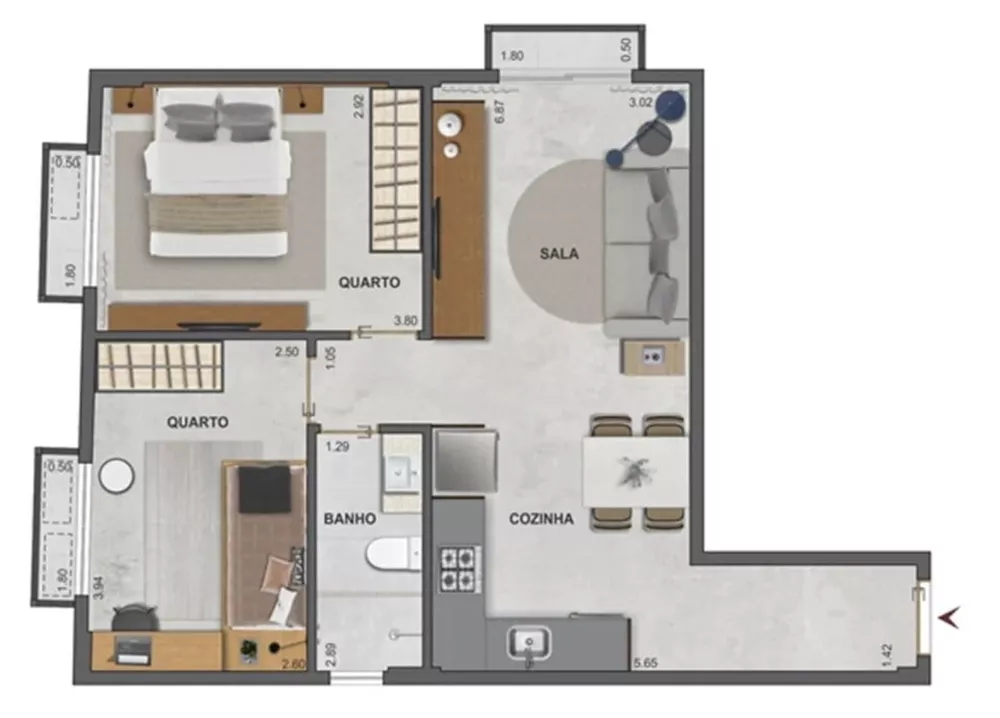 Apartamento, 2 quartos, 54 m² - Foto 25